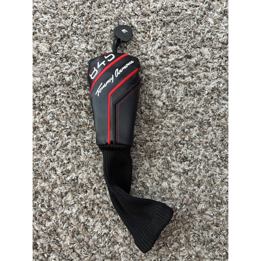 Tommy Armour 845 3 Hybrid Head‎ Cover Golf Headcover Black Red